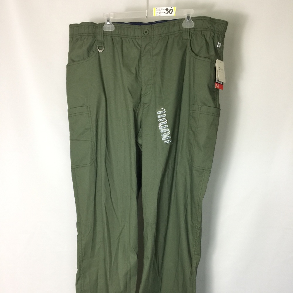 SCRUB PANTS FOR MEN 2XLARGE GREEN STOCK 30
